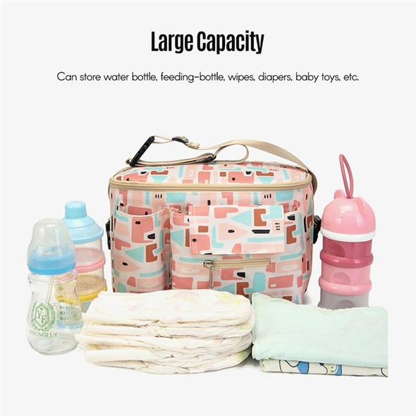Large Capacity Baby Diaper Bag Dual Straps for Travel Stroller Bag Motorcycle Bicycle Storage Case - Grey