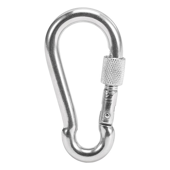 Stainless Steel Wall Hooks Garage Storage Utility Hooks Heavy Duty Carabiner Clip Snap Hook Keyring for Grill Kitchen Purse Warehouse Office, Up to 1102 Lb - 1Pc