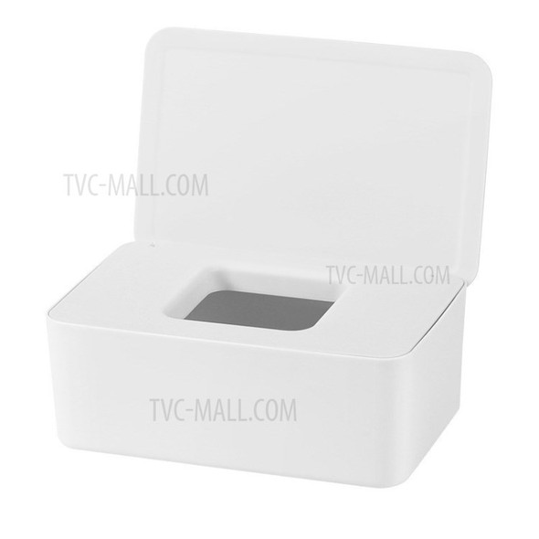 Tissue Box Holder Facial Tissue Dispenser Holder Napkin Organizer (without FDA Certificate) - White