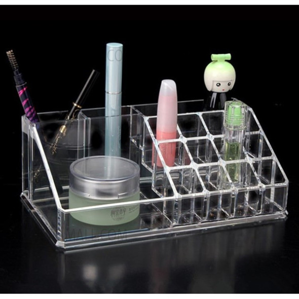 Clear Makeup Organizer Acrylic Cosmetic Storage Box Lipstick Holder Jewelry Box - Lipstick Holder