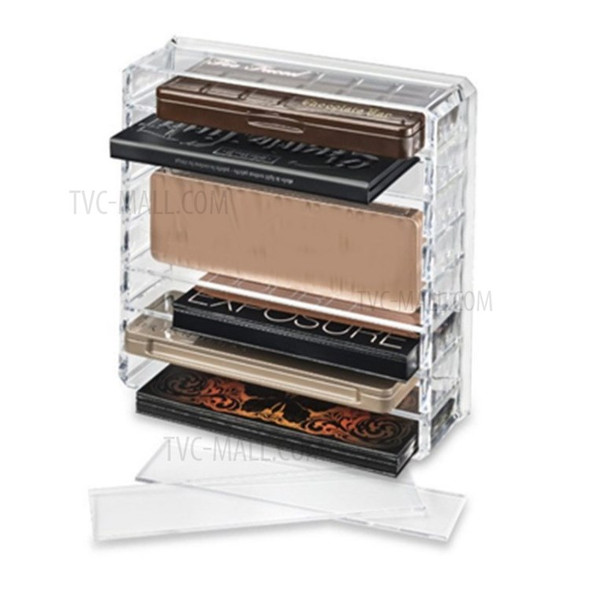 Makeup Brush Organizer Cosmetic Storage Box Jewelry Case Lipstick Holder - Transparent