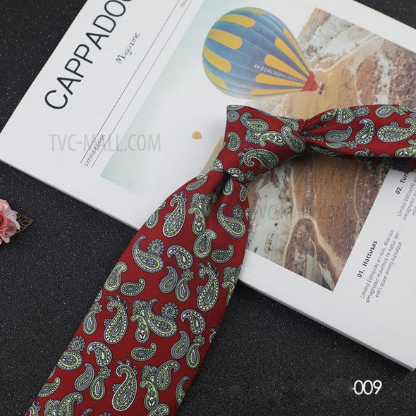9cm Men's Tie Fashion Printing Necktie - 009