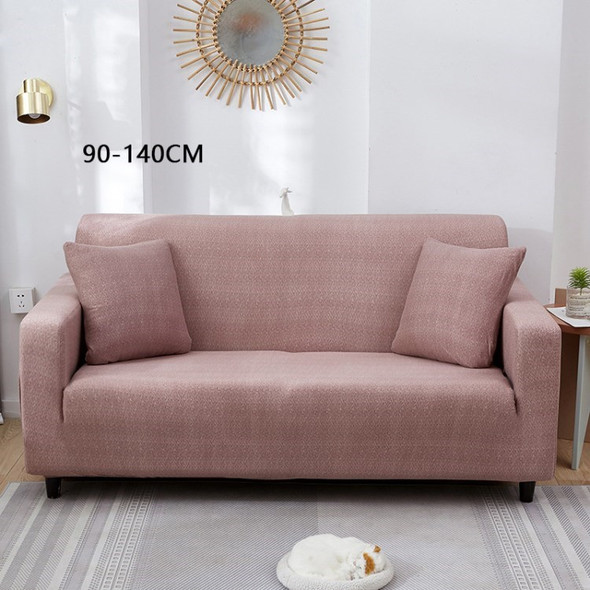 Sofa Cover Anti-stains Durable Elastic Couch Cover Long Chair Protector - Dark Pink/1-seat/90-140cm