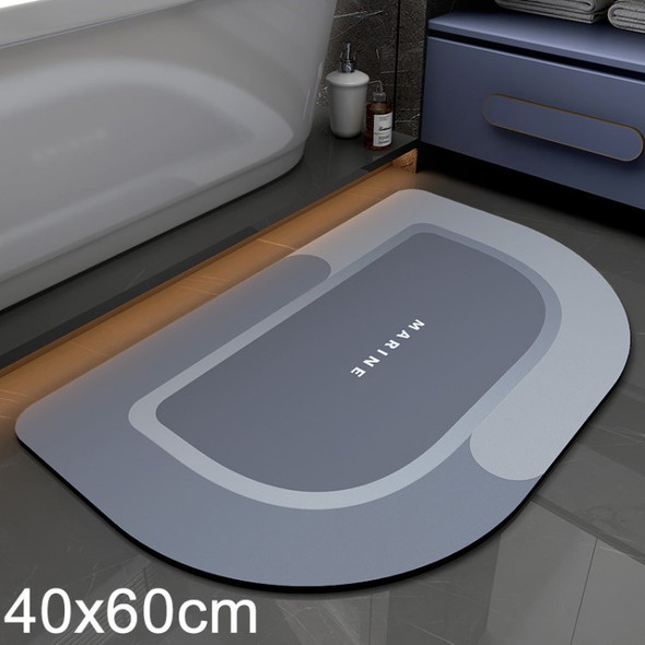 Super Absorbent Non-Slip Floor Mat Quick Drying Bath Rug Pad Floor Carpet - Baby Blue/40x60cm