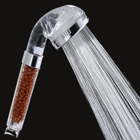 Transparent Design Negative Ion Filter Shower Head 3 Spray Modes Water Saving Handheld Shower Head