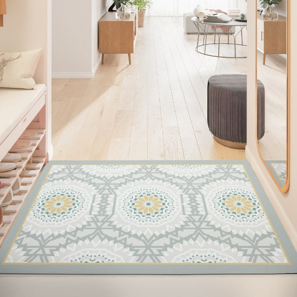 Non-slip Front Door Mat Carpet Floor Rug Foot Pad for Bedroom Living Room - Datura/45x75cm