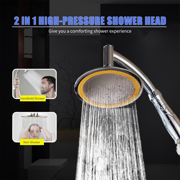 6-inch Rain 360°Rotatable Adjustable Bathroom Rain Spray  Bath Handheld Shower Head