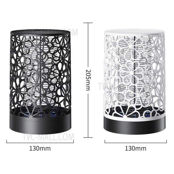 Bug Zapper USB Photocatalyst Electric Mosquito Killer Lamp Insect Trap for Home Backyard Garden - Diamond-Type Lattice/Black