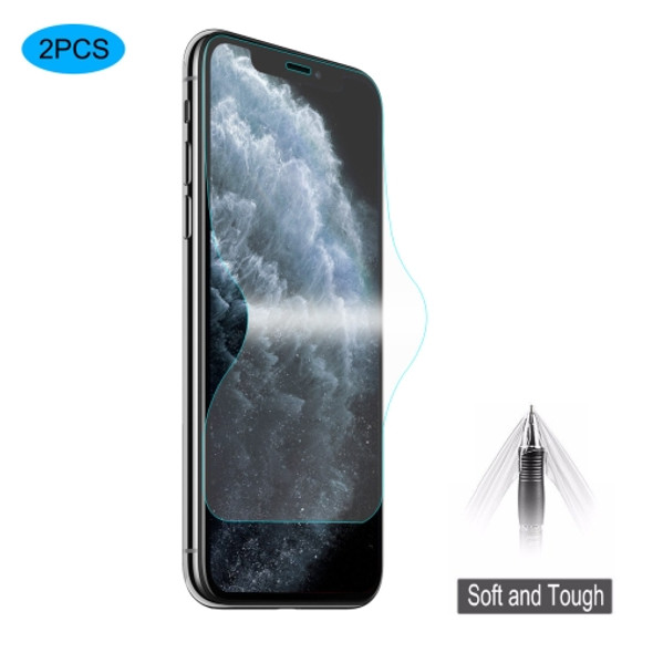 For iPhone 11 Pro Max / XS Max 2 PCS ENKAY Hat-Prince 0.1mm 3D Full Screen Protector Explosion-proof Hydrogel Film