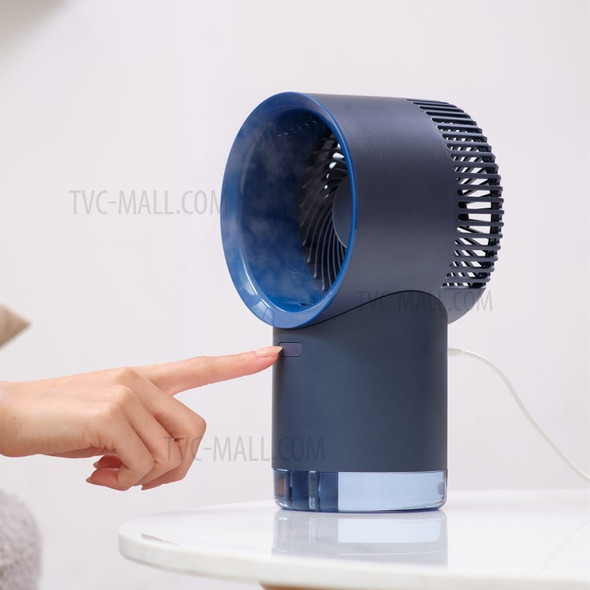 3LIFE Air Cooler Fan Desktop 3 Speeds Mini USB Water Cooling Fan Air Conditioner Humidifier Purifier - Blue