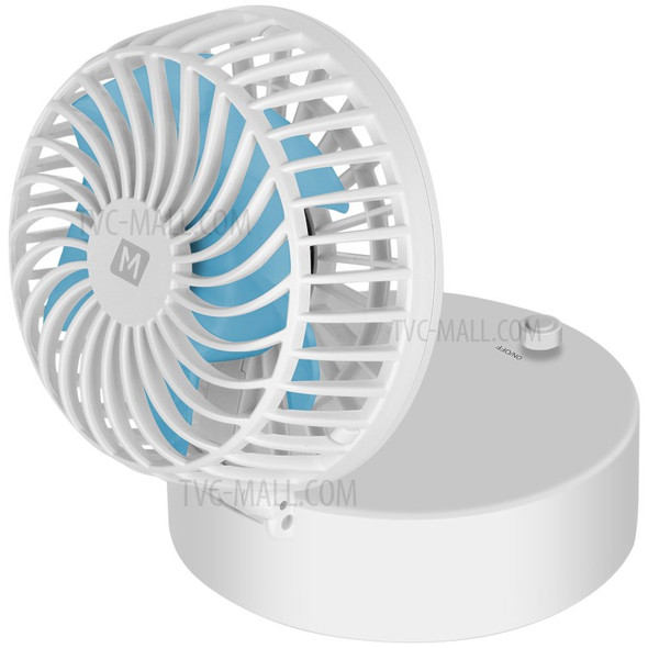 MOMAX iFan 2 Mirror Handheld Rechargeable 180 Degree Rotary Fan - White