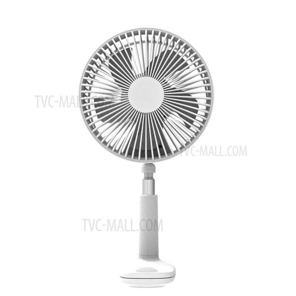 Adjustable USB Clip-on Fan Quiet Stroller Cooling Fan with 3 Speeds Rotation for Bed Desk Travel  -  White