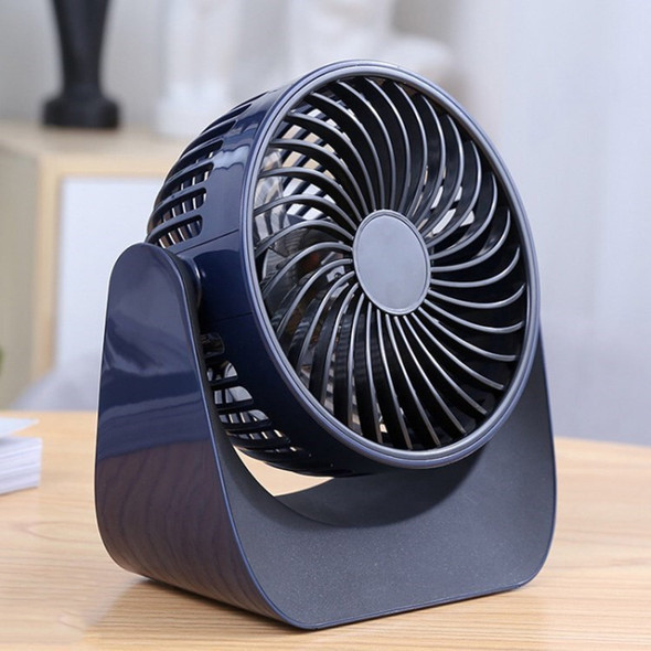 Small Personal USB Desk Fan Portable Rechargeable Desktop Table Cooling Fan Quiet Operation for Home Office Car Outdoor Travel - Dark Blue