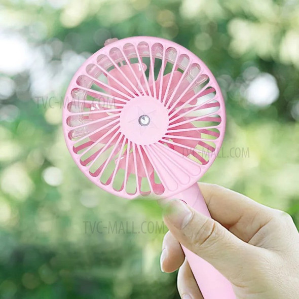 Handheld Nano Spray Fan Portable USB Fan with Phone Stand for Home Outdoor - Pink