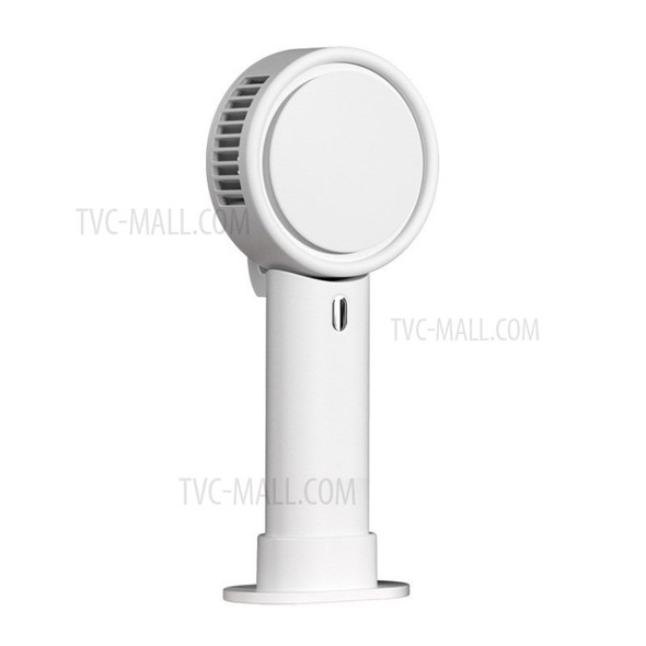 2000mAh USB Charging Handheld Desktop Mini Fan 3-Speed 180 Degree Rotation Cooling Fan - White