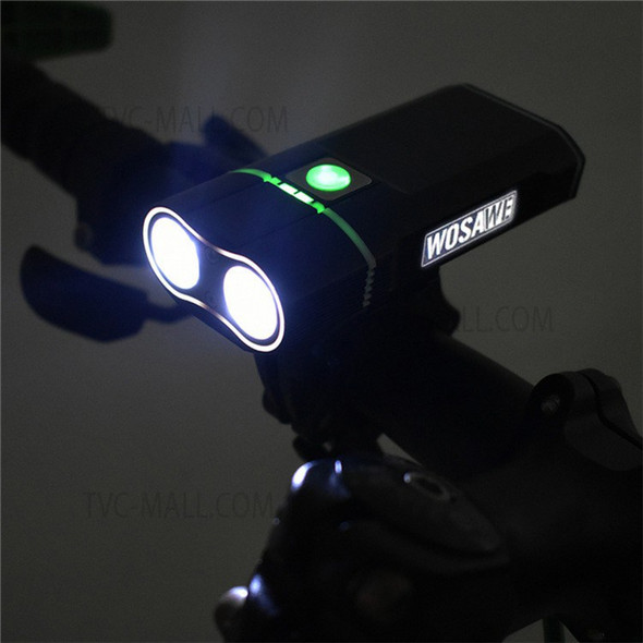WOSAWE BCD-005 2400 Lumens Bike Headlight Lamp Rechargeable MTB Bicycle Front Light
