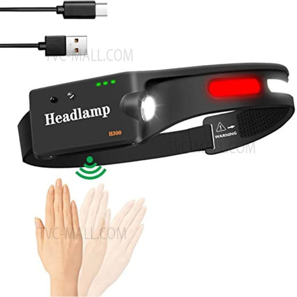 H300 LED Head Torch USB Headlamp 500 Lumens COB Headlight Motion Sensor Flashlight for Camping Running Hiking