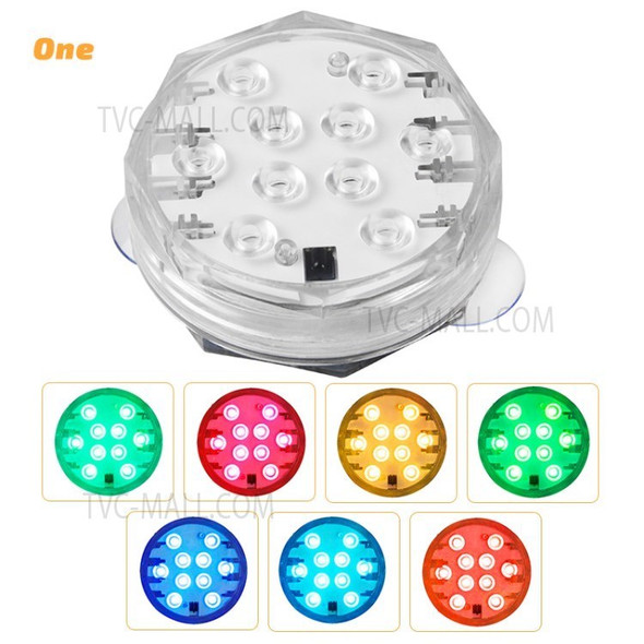 Submersible Light Pool Light 15 RGB Colors Lamp with Remote Control for Aquarium Pond Wedding Party - 1Pc