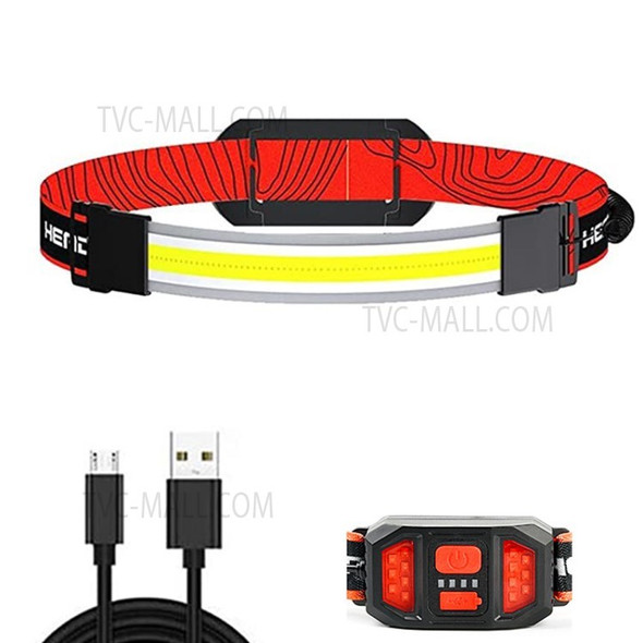 TANH TG-TD145 1000mAh Headlamp 600 Lumen 3 Lighting Modes Waterproof Work Light with Battery and USB Cable for Camping Cycling Fishing - COB Light