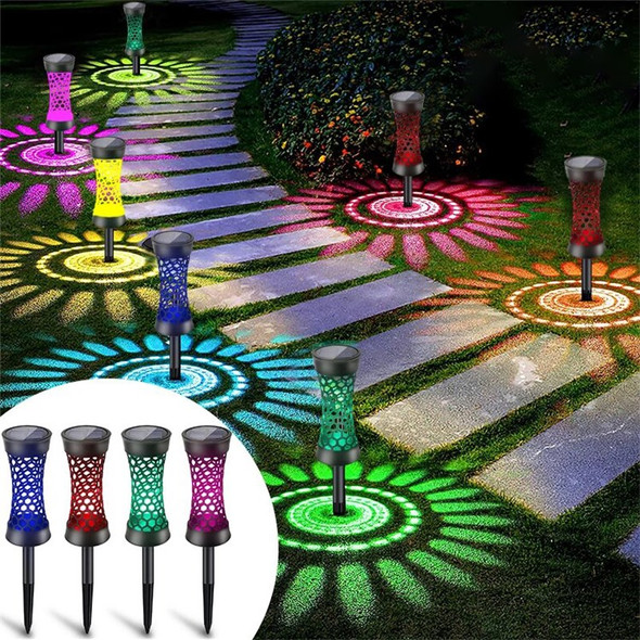 YY-5018C 1Pc Solar Light Outdoor Garden Light Waterproof LED Colorful Garden Lawn Light Landscape Decorative Light for Home Yard Decoration