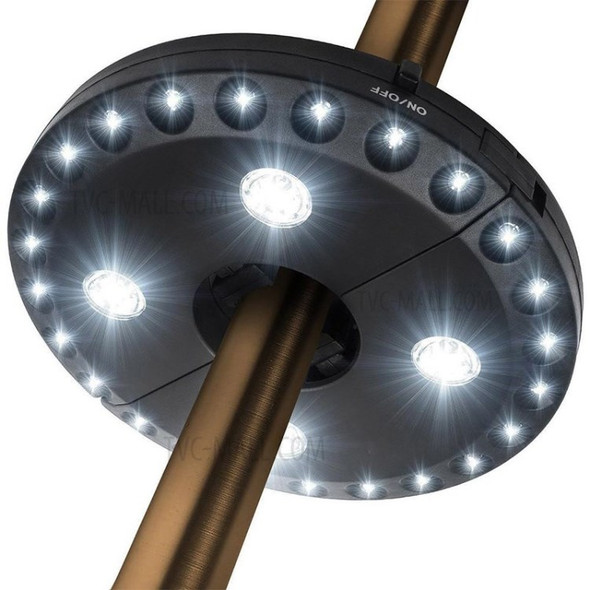 28-LED Patio Umbrella Parasol Lights 3 Lighting Modes Outdoor Camping Lamps