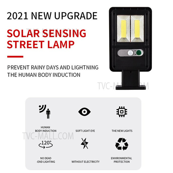 Solar Integrated Street Light Wireless LED Solar Motion Sensor Waterproof Flood Light Outside for Garden Front Door Backyard Steps - 20 LEDs