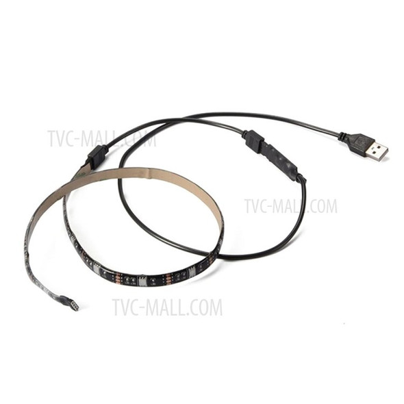 4 * 50cm USB LED Strip Lights Kit Flexible Strip Lights with Mini Remote Control Home LED Tape Strip for TV Computer Backlight