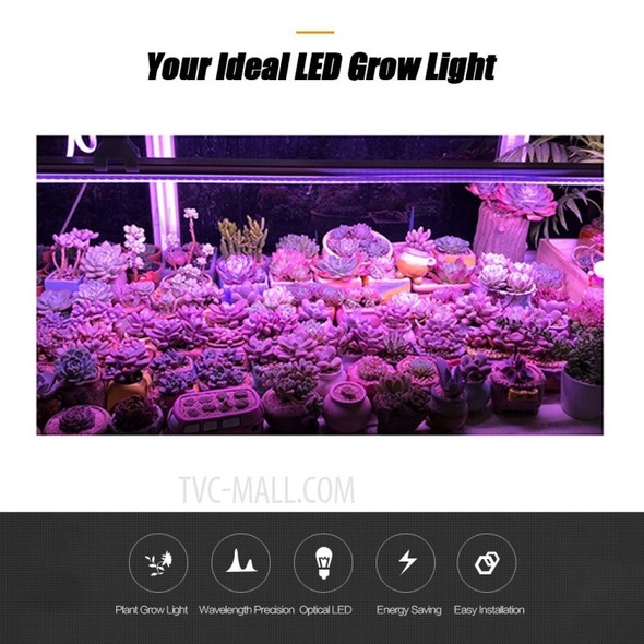 2Pcs LED Grow Light Strips 5W T5 Tube LED for Plants Greenhouse Plant Grow Shelf - US Plug