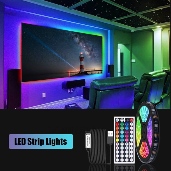 LED Strip Lights 16.4ft RGB 5050 Waterproof Color Changing Light Strips with Remote Controller 20 Colors and DIY ModesLight Strips for Home Indoor Outdoor Party Decoration