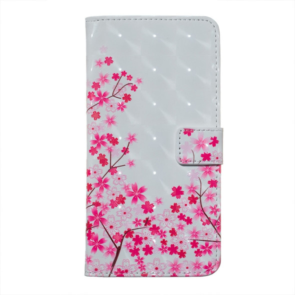 Sakura Pattern 3D Horizontal Flip Leather Case for Huawei P30 Lite, with Holder & Card Slots & Photo Frame & Wallet