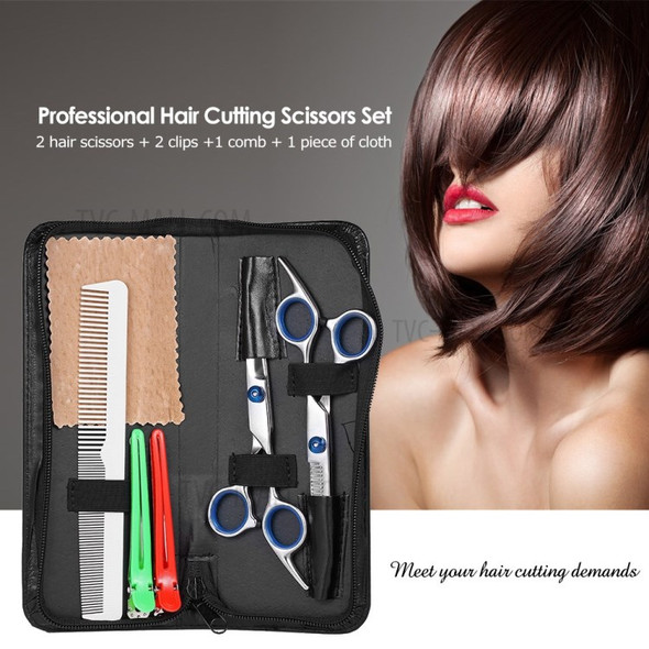 7-in-1 Professional Hair Cutting Scissors Set Hairdressing Tool Salon Home Barber Shears Hair Thinning Kit