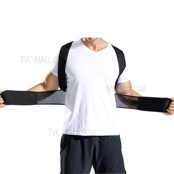 Posture Corrector Back Brace Adjustable Straps Shoulder Support Trainer for Men Women and Kids - Size: XL