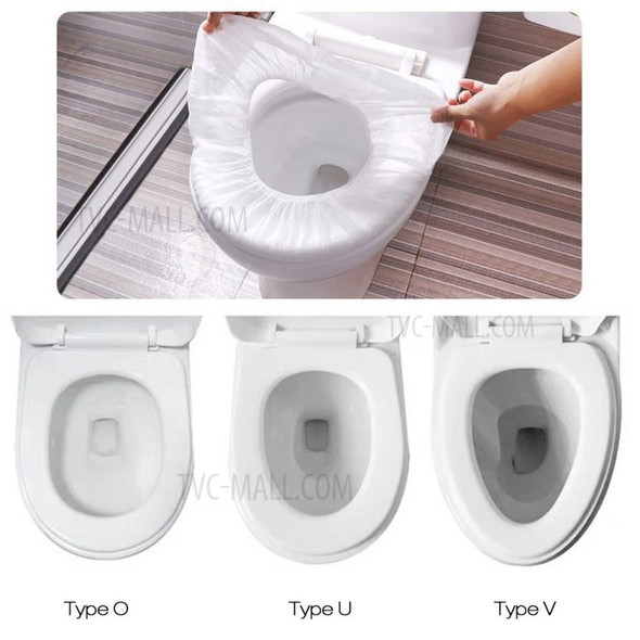 50pcs Disposable Toilet Covers Cushions Seat Cover Non-woven Business Travel waterproof Toilet Pad Prevention of Bacterial Infection - 50PCS