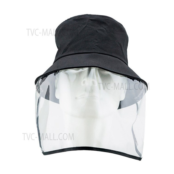 Anti-droplet Transparent Face Shield Protective Cap Outdoor Unisex Bucket Hat