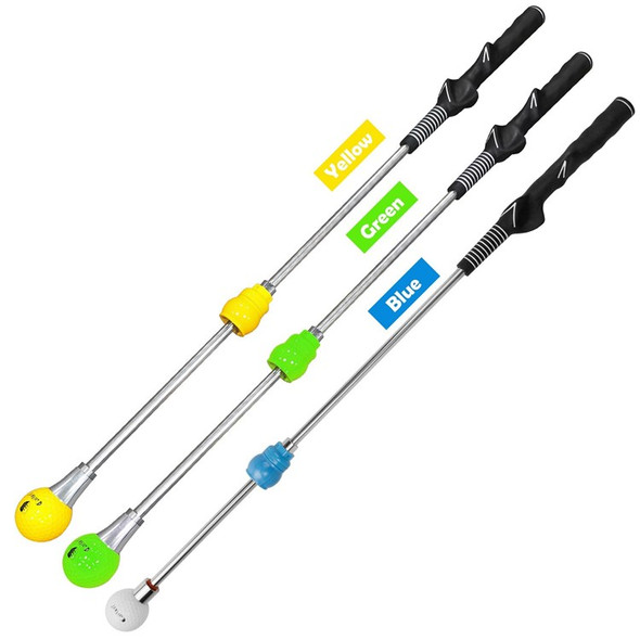 For Men Women Golf Swing Trainer with Sound Golf Alignment Stick Golf Practice Training Aid Golf Accessory - Green