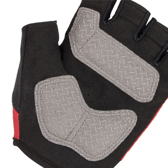 GUB S056 1Pair Half Finger Bicycle Gloves Wear-resistant Anti-slip Gloves Breathable Hands Protective Gear for Cycling Riding - Red / S