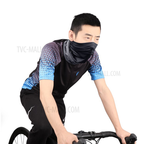 WHEEL UP Summer Outdoor Sunproof Breathable Magic Scarf Gaiter Cycling Bandana Headband Face Cover - Black / Grey