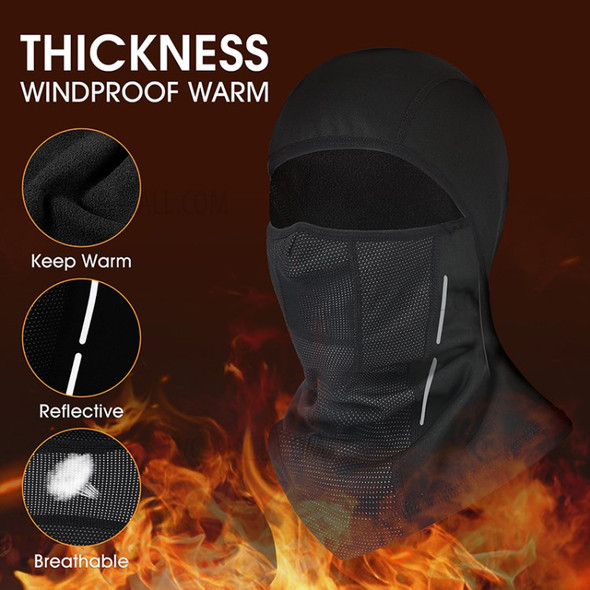 WEST BIKING YP0201208 Reflective Cycling Cap Sports Scarf Balaclava Neck Warmer for Winter Motorcycle Running