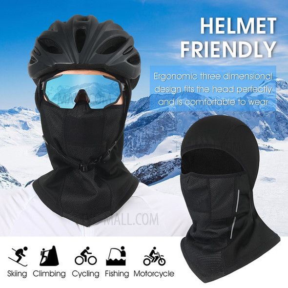 WEST BIKING YP0201208 Reflective Cycling Cap Sports Scarf Balaclava Neck Warmer for Winter Motorcycle Running
