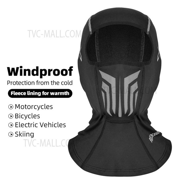 ROCKBROS Face Mask Soft Keeping Warm Windproof Cycling Head Scarf for Men and Women - Short Scarf