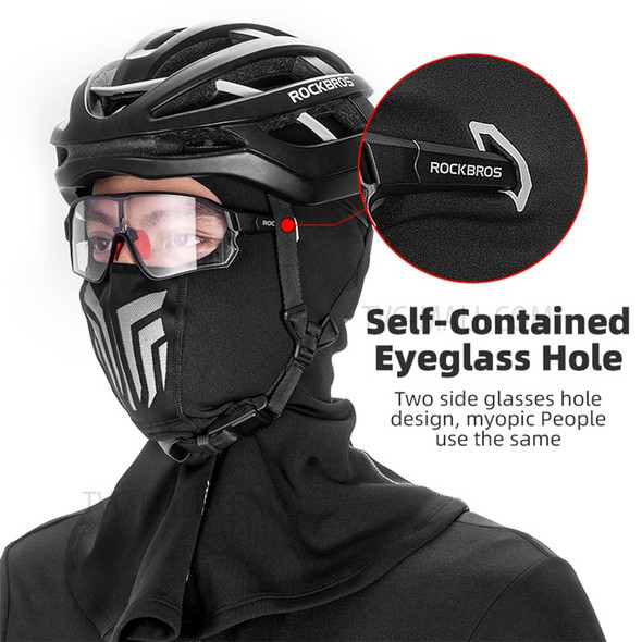 ROCKBROS Face Mask Soft Keeping Warm Windproof Cycling Head Scarf for Men and Women - Short Scarf