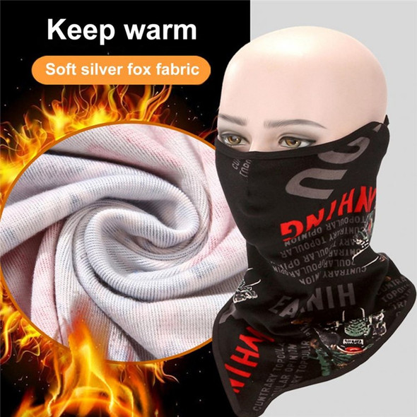 YSANAM YS3639 Neck Gaiter Cold Weather Cycling Ski Mask Windproof Thermal Winter Scarf Neck Warmer Hood - Spaceman