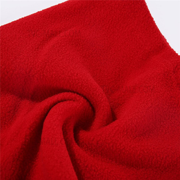 Outdoor Winter Warm Polar Fleece Magic Scarf Neck Gaiter Cycling Bandana Headwear Face Cover - Wine Red