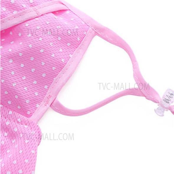 Summer Outdoor Sunproof Anti-UV Mask Breathable Cycling Driving Travel Face Neck Cover - Pink Dot