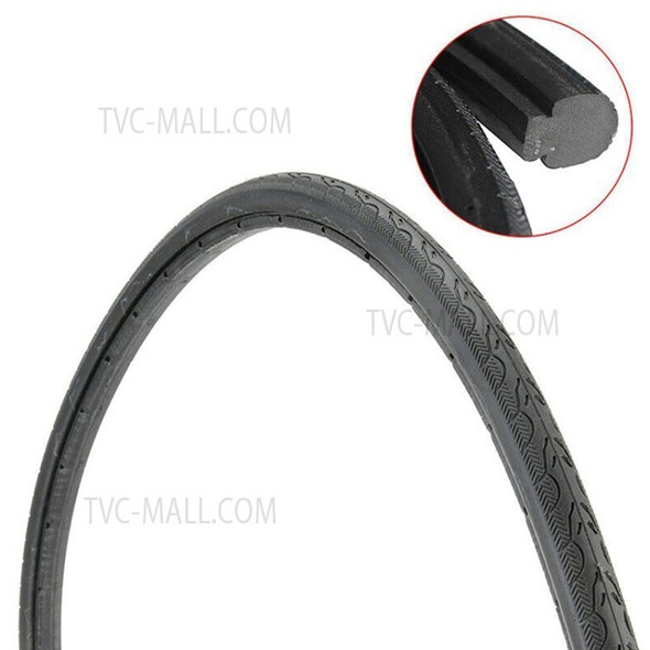 700 x 23C Tubeless Road Bike Tire Heavy Duty Bicycle Tire - Black