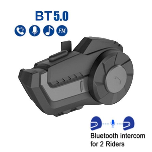 Bluetooth 5.0 HY-1001 Cycling Helmet Bluetooth Intercom Headset Helmet Communication System