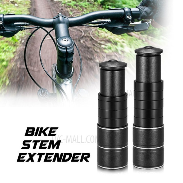 Aluminum Alloy Bike Fork Stem Riser Extender Extension Head Up Handlebar Riser Adaptor