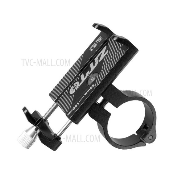 Aluminum Alloy Cycling Bike Phone Holder Motorcycle MTB Road Bike Handlebar - Black