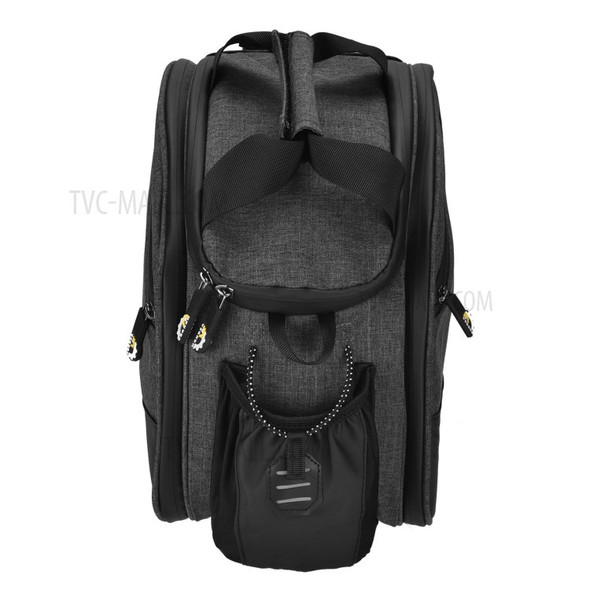 12L Waterproof Bike Rear Seat Bag Expandable MTB Bicycle Rack Trunk Bag