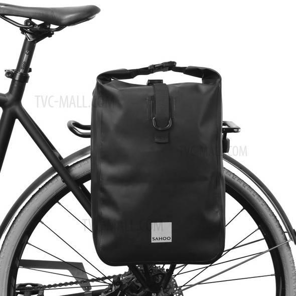 SAHOO Multifunctional Bike Rear Seat Trunk Bag Large Capacity Waterproof Bicycle Pannier Shoulder Handbag